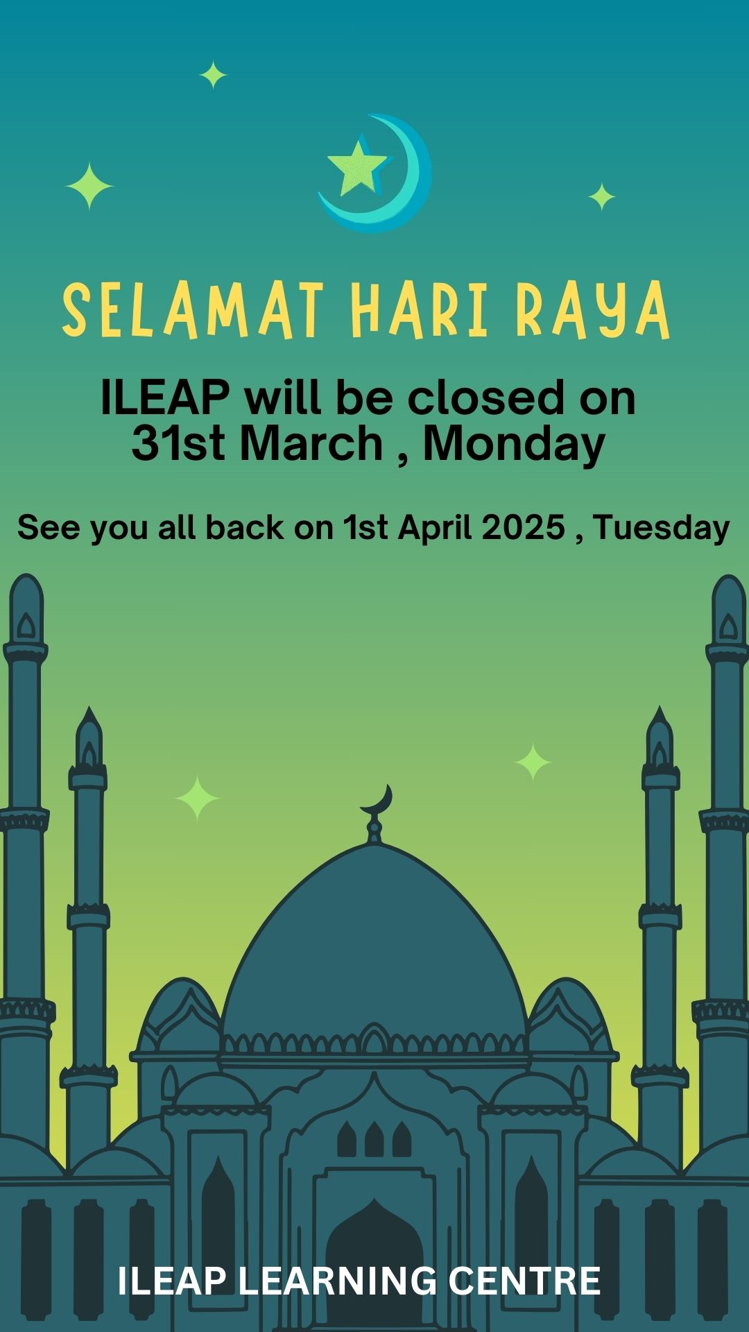 Hari Raya 2025 Closure Notice